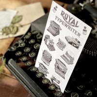 Image 2 of B&W Typewriters Sticker Sheet