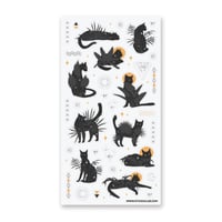 Image 2 of Beloved Black Cats Sticker Sheet