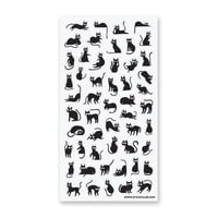 Image 1 of Mini Black Cats Sticker Sheet