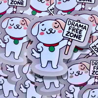 Image 1 of Drama Free Zone Sticker