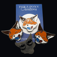 Munch Fox Enamel Pin