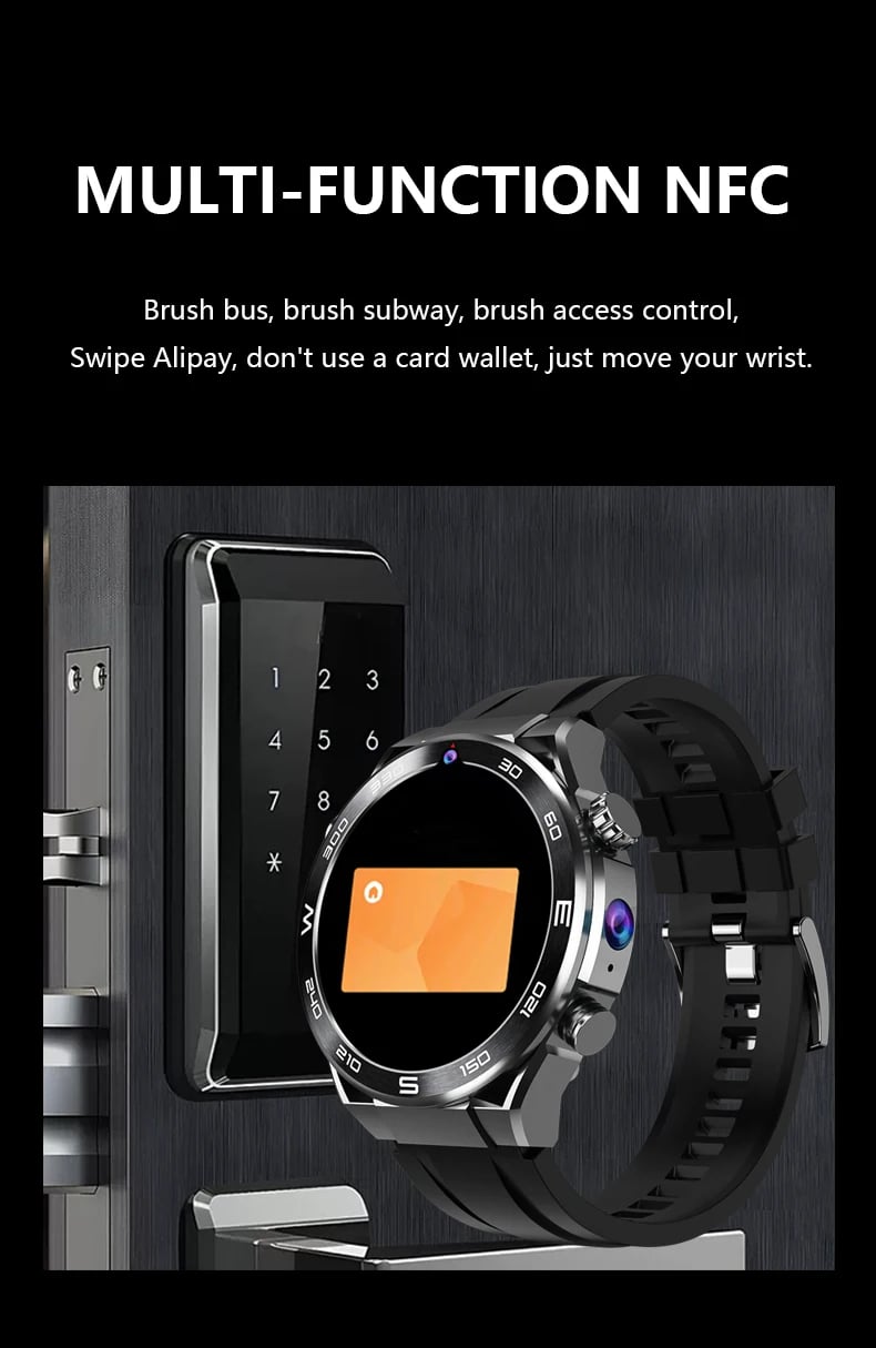 MSL 4G Smartwatch with AMOLED Screen and Dual Cameras