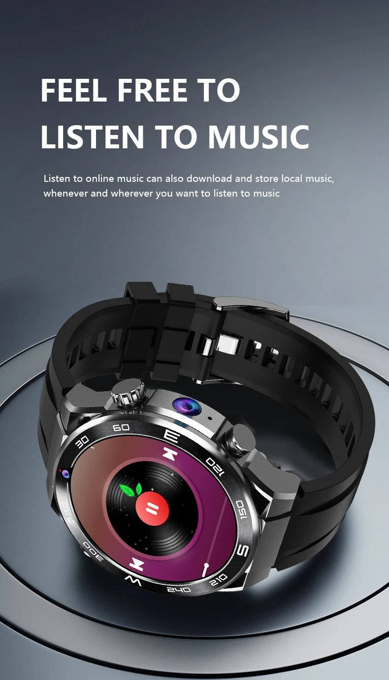 MSL 4G Smartwatch with AMOLED Screen and Dual Cameras