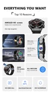 MSL 4G Smartwatch with AMOLED Screen and Dual Cameras