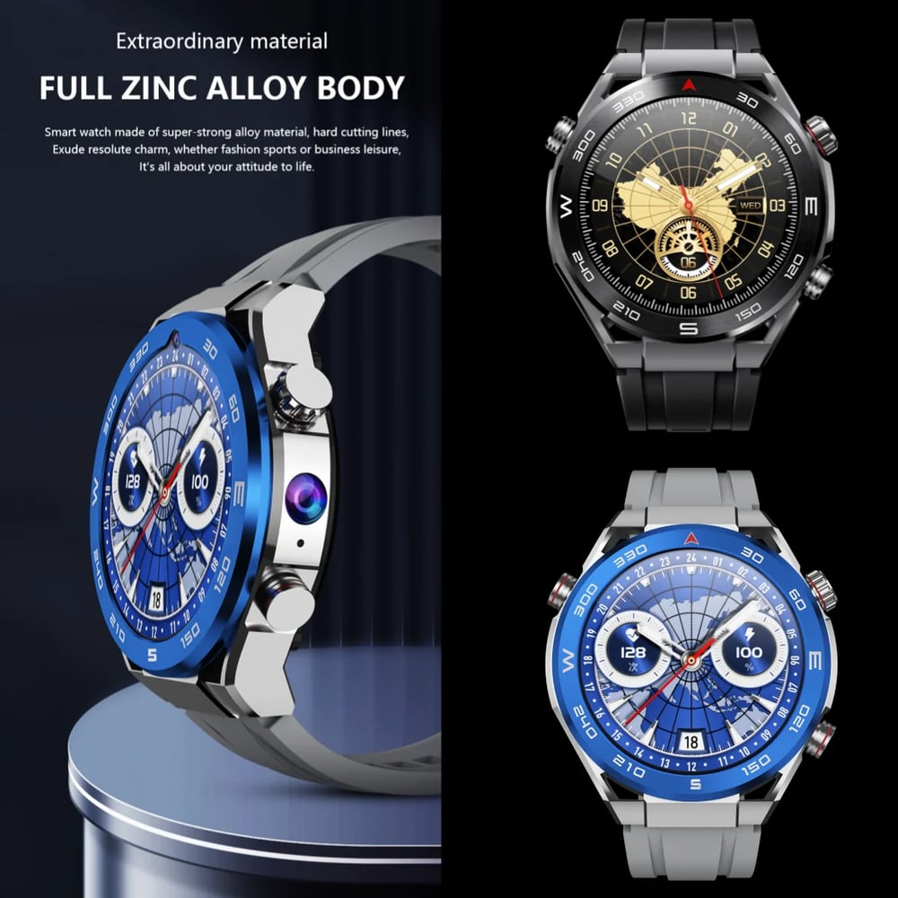 MSL 4G Smartwatch with AMOLED Screen and Dual Cameras