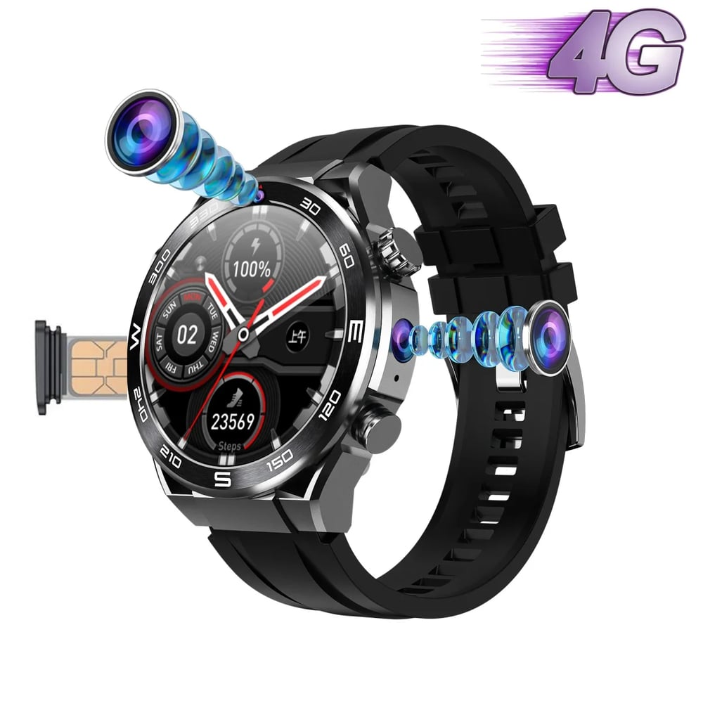 MSL 4G Smartwatch with AMOLED Screen and Dual Cameras