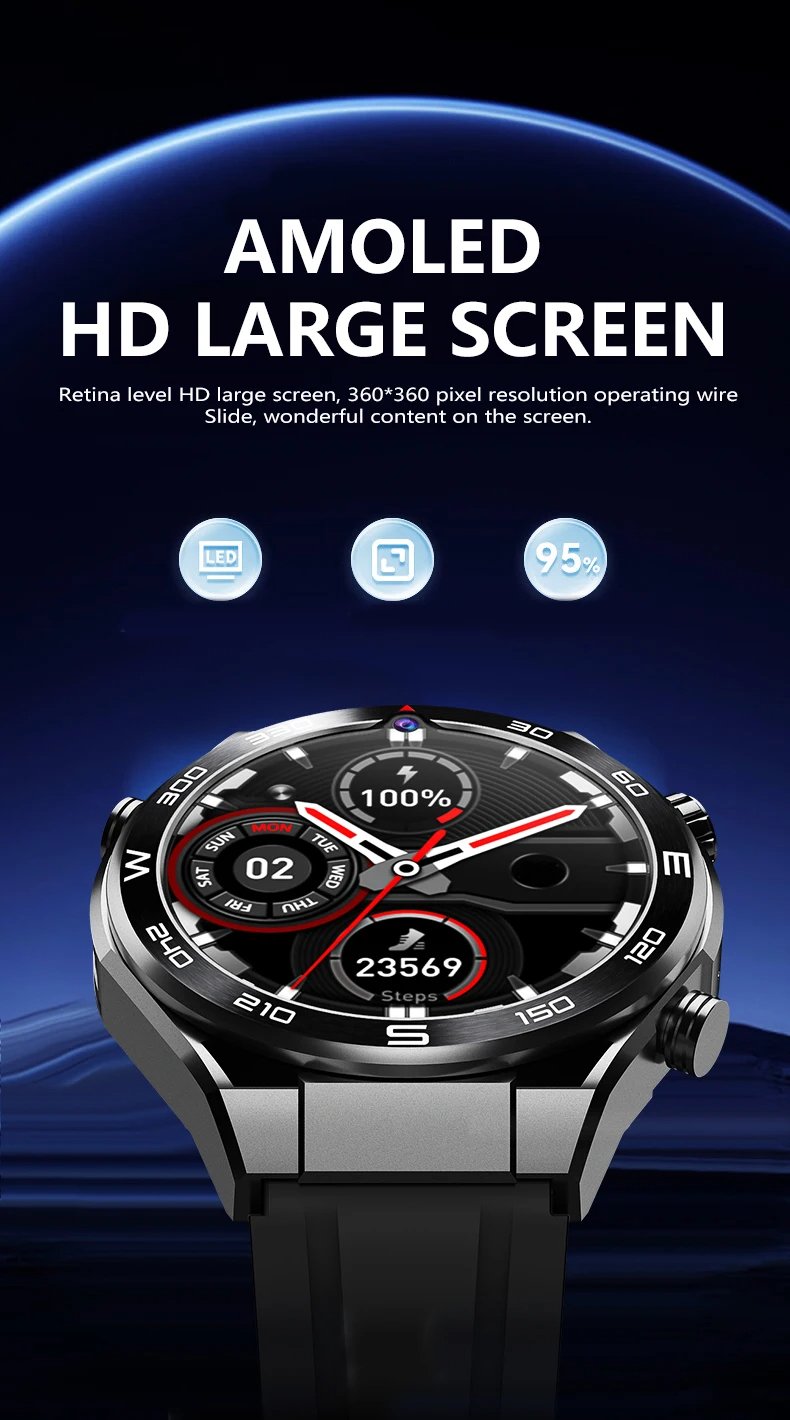 MSL 4G Smartwatch with AMOLED Screen and Dual Cameras