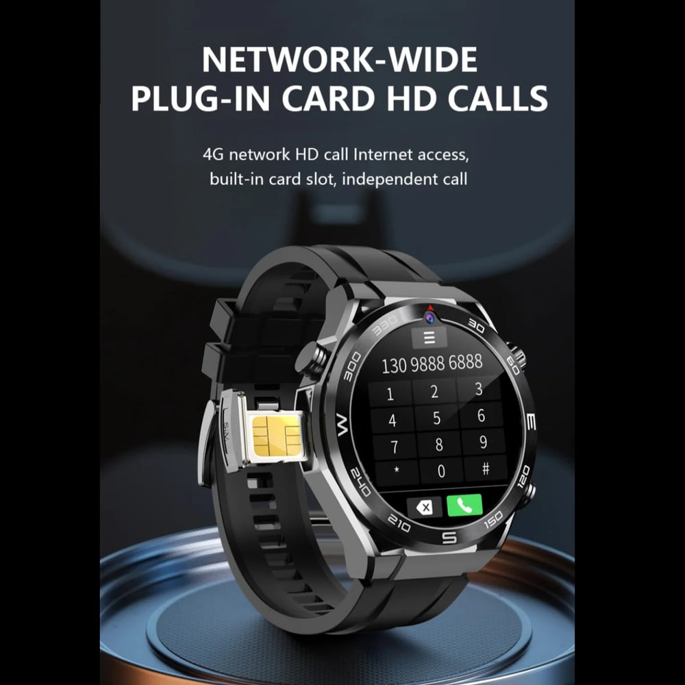 MSL 4G Smartwatch with AMOLED Screen and Dual Cameras