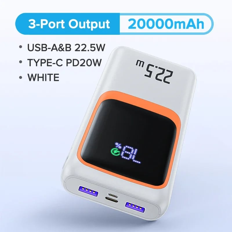 MSL 10000mAh Power Bank with PD 22.5W Fast Charging