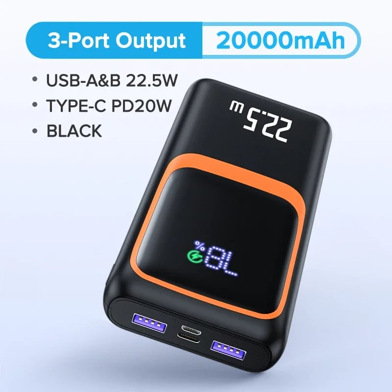 MSL 10000mAh Power Bank with PD 22.5W Fast Charging