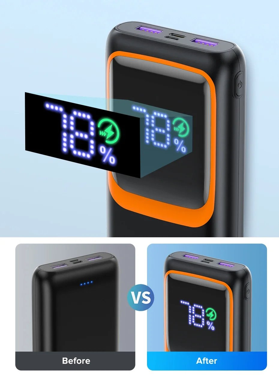 MSL 10000mAh Power Bank with PD 22.5W Fast Charging