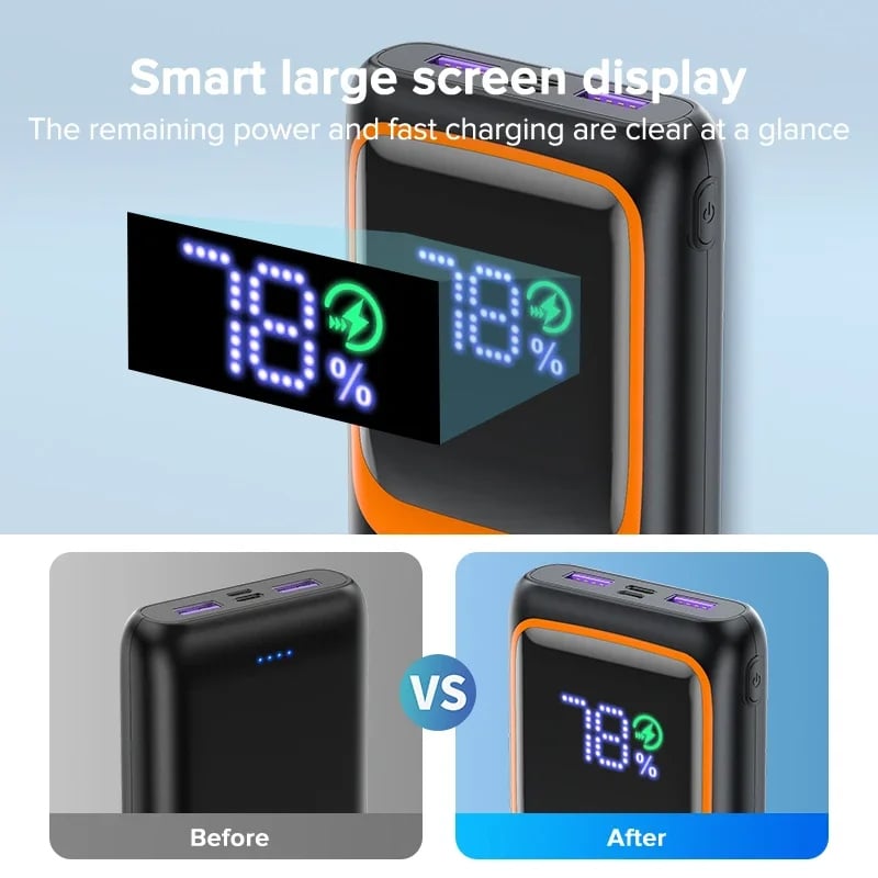 MSL 10000mAh Power Bank with PD 22.5W Fast Charging