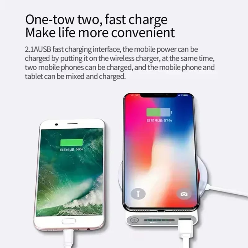 MSL 20000mAh Wireless Power Bank with Magnetic Charging and LED Display