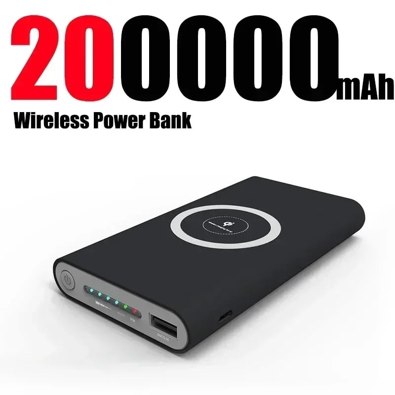 MSL 20000mAh Wireless Power Bank with Magnetic Charging and LED Display