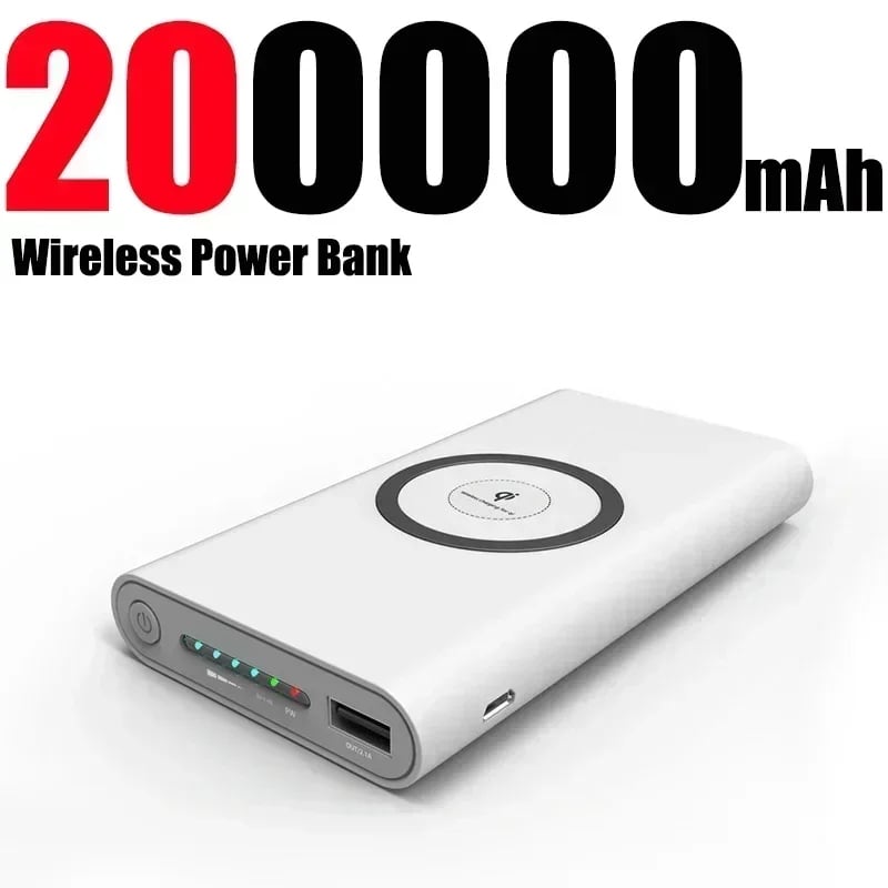 MSL 20000mAh Wireless Power Bank with Magnetic Charging and LED Display