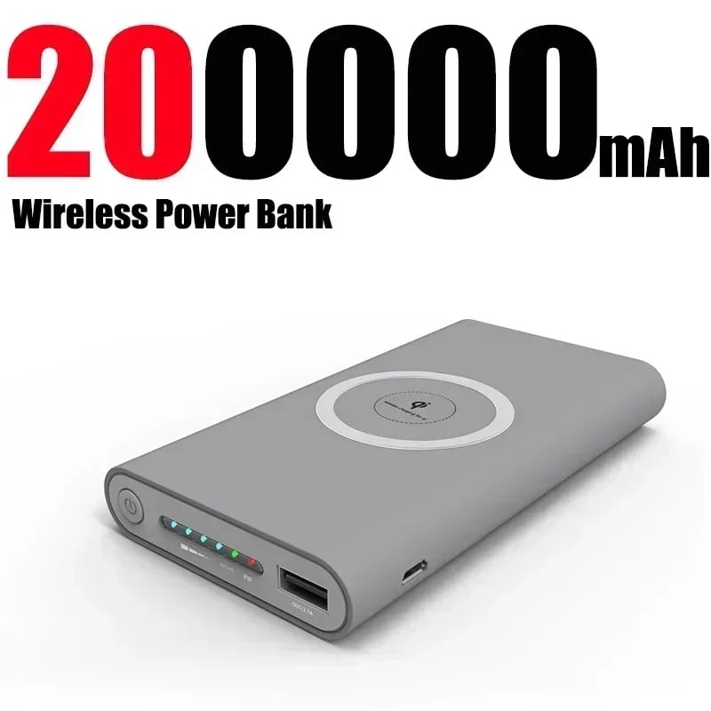MSL 20000mAh Wireless Power Bank with Magnetic Charging and LED Display