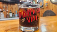 Image 1 of NEW! Friday Night Vinyl rocks glass