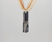 Image 1 of Art Deco Style Flatware Pendant, Vintage Silverplate Fork Handle - K0139