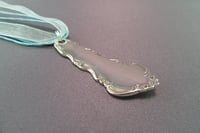 Image 1 of Scrollwork Flatware Pendant, Vintage Silverplate Fork Handle - K0056