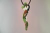 Seahorse Spoon Pendant/Pin, Vintage Brass Cloisonne Enamel Spoon Handle - K0024