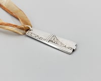 Image 2 of Art Deco Style Flatware Pendant, Vintage Silverplate Fork Handle - K0139