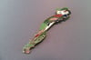 Seahorse Spoon Pendant/Pin, Vintage Brass Cloisonne Enamel Spoon Handle - K0024