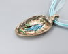 Enameled "Blue Boy" Spoon Pendant, Vintage Collector Spoon - K0317