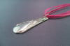 Flatware Pendant, Vintage Silverplate Floral Fork Handle - K0049