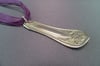 Flatware Pendant, Vintage Silverplate Fork Handle - K0050