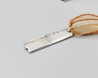 Image 3 of Art Deco Style Flatware Pendant, Vintage Silverplate Fork Handle - K0139