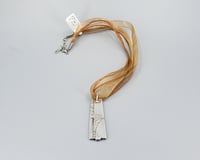 Image 4 of Art Deco Style Flatware Pendant, Vintage Silverplate Fork Handle - K0139