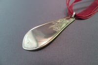 Image 5 of Flatware Pendant, Vintage Silverplate Floral Fork Handle - K0049
