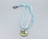 Enamel Woodsy Bird Pendant, Vintage Silverplate Collector Spoon Handle - K0282