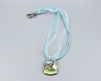 Image 5 of Enamel Woodsy Bird Pendant, Vintage Silverplate Collector Spoon Handle - K0282