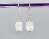 Faceted Rainbow Moonstone &amp; Sterling Earrings - K0241