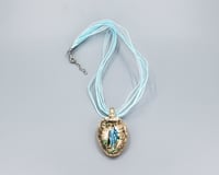 Image 5 of Enameled "Blue Boy" Spoon Pendant, Vintage Collector Spoon - K0317