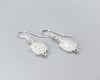 Faceted Rainbow Moonstone &amp; Sterling Earrings - K0241