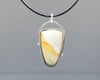 Dramatic Owyhee Picture Jasper and Sterling Pendant K0442