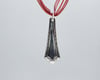 Slim Flatware Handle Pendant, Vintage silverplate fork handle - K0143