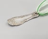 Flatware Handle Pendant, Vintage Silverplate Fork Handle - K0147