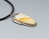 Dramatic Owyhee Picture Jasper and Sterling Pendant K0442