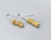 Rutilated Quartz &amp; Sterling Earrings - K0221