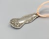 Flatware Handle Pendant, Vintage Silverplate Fork Handle - K0146