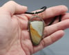 Dramatic Owyhee Picture Jasper and Sterling Pendant K0442