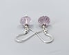 Carved Amethyst &amp; Sterling Earrings - K0215