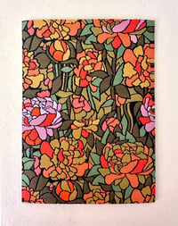 Image 3 of Peonies-Woven Mending Sticker Patch