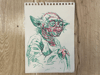 Yoda Anatomy - Ink pen on paper