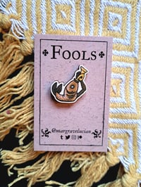Image 3 of Fools! Birch Wood Pins