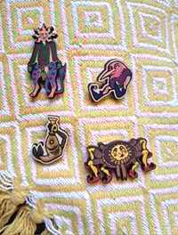 Image 1 of Fools! Birch Wood Pins