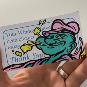 Image of POPEYE Window Cleaner Card